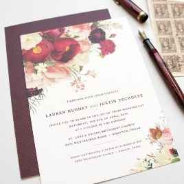 J. Convites Florais Inspirações Casamento Outono/Inverno