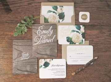 K. Convites Florais Inspirações Casamento Natureza 