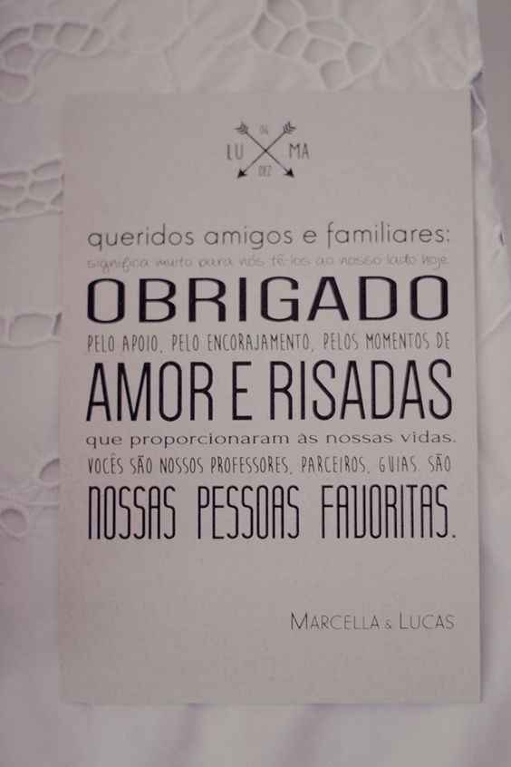 Para as lembranças