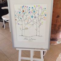 Minha árvore com os carimbos de dedinhos!