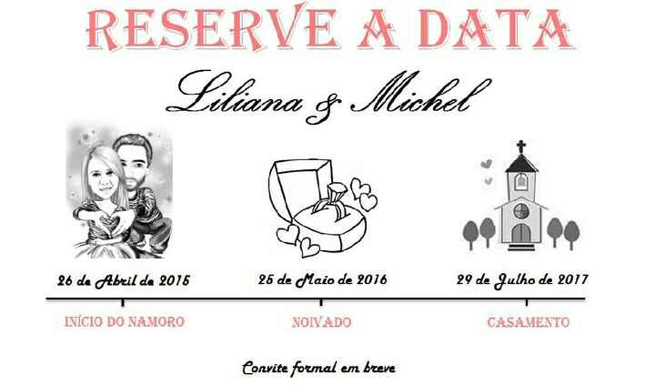Save the date/reserve a data - 1