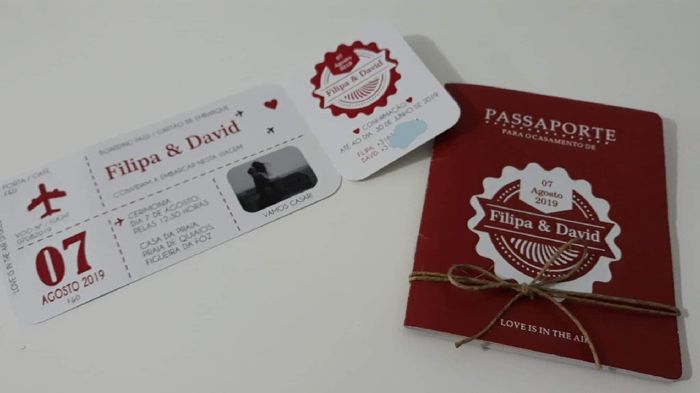 Que cor escolheram para os vossos convites de casamento? - 1