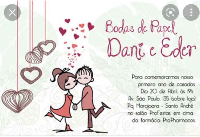 Bodas papel - convite 3