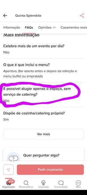 Quintas sem catering exclusivo 1