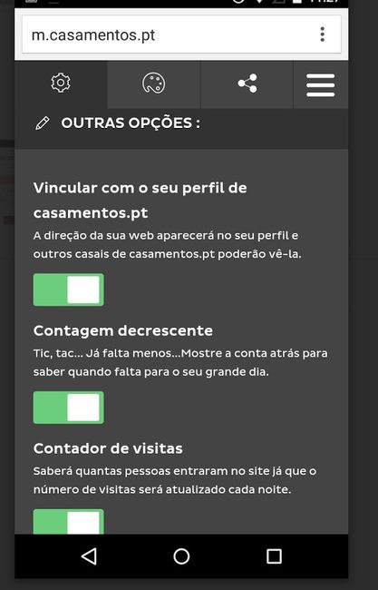 Novo site de noivos