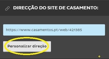 personalizar a direção