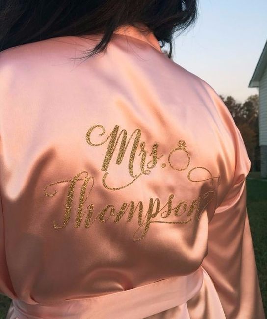 Robes para as damas de honor e noiva