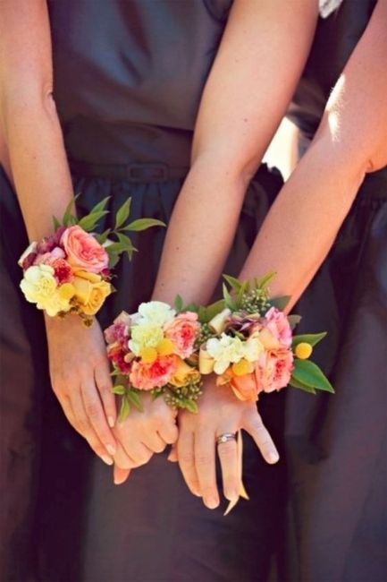 Corsage para as damas de honor