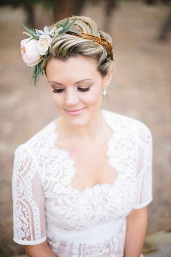 5. Penteado de cabelo curto 