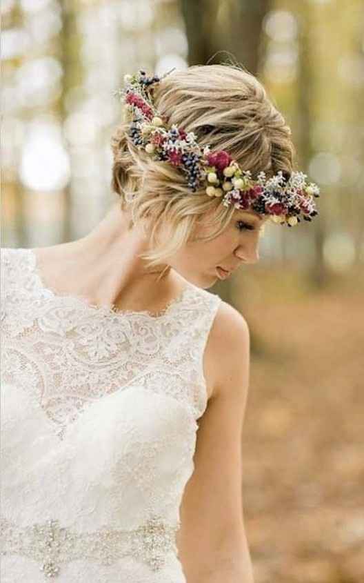 9. Penteado de cabelo curto 
