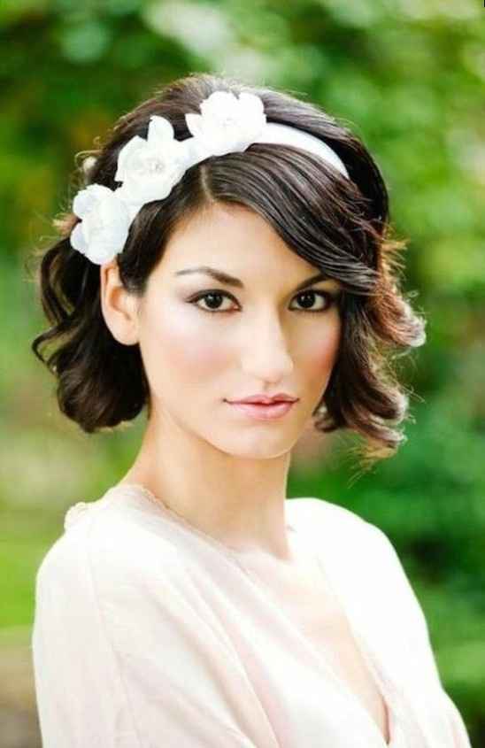 10. Penteado de cabelo curto 