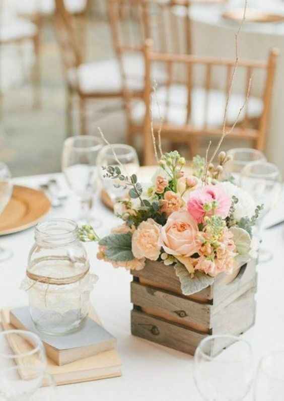 1. Centros de mesa com flores 