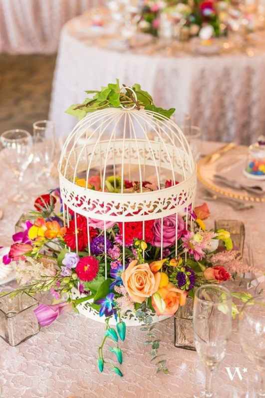 4. Centros de mesa com flores 
