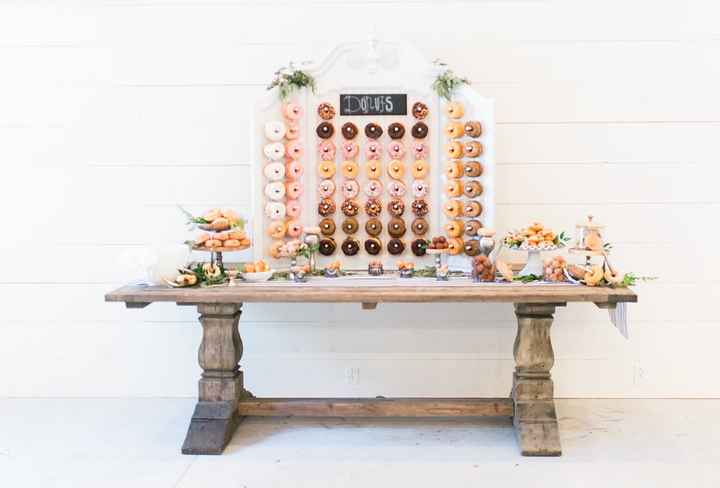 Mesa de donuts 