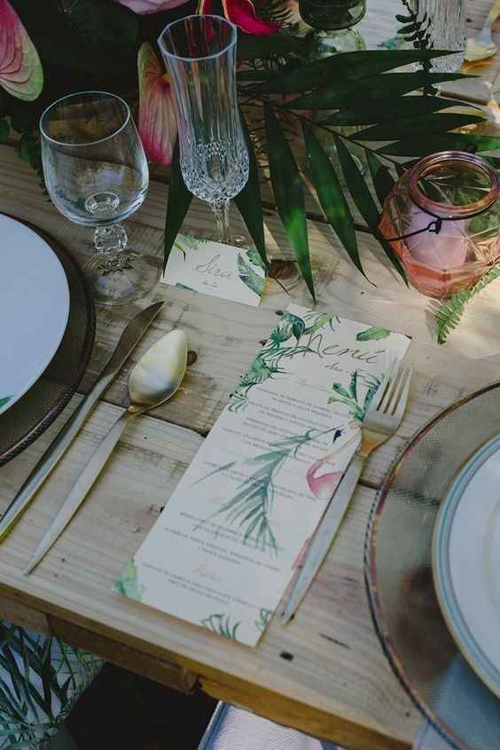 Menu de casamento 
