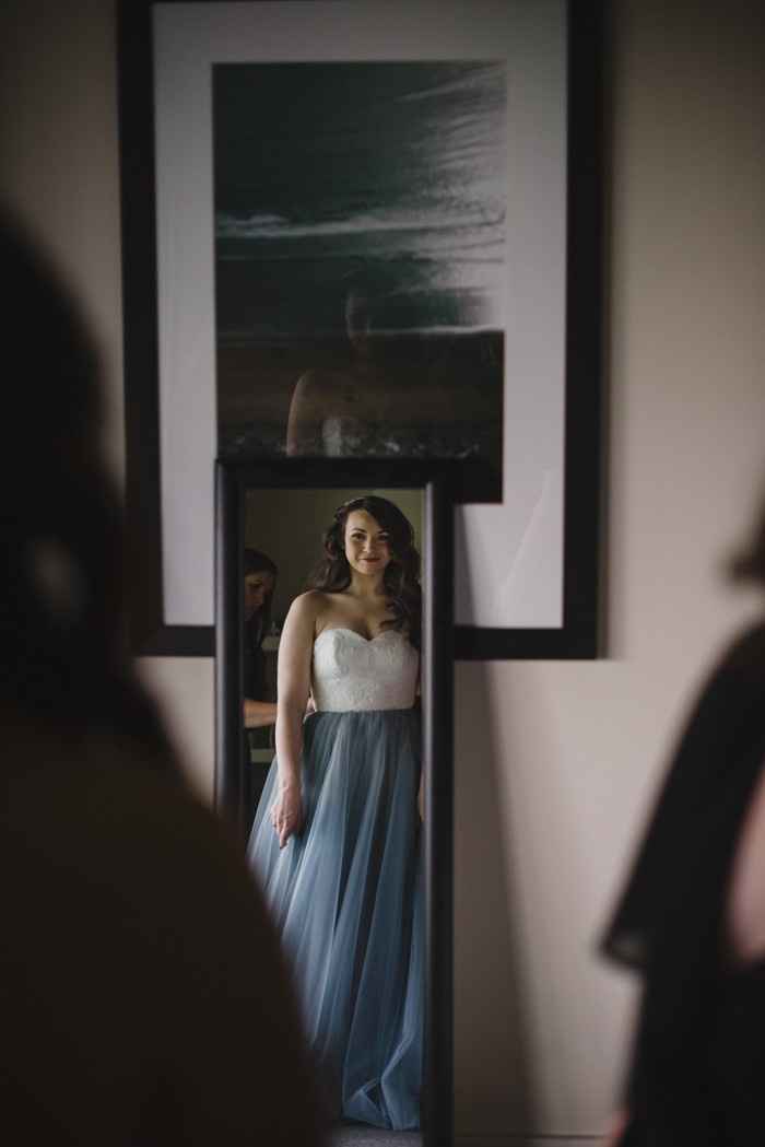 Vestido de noiva azul 