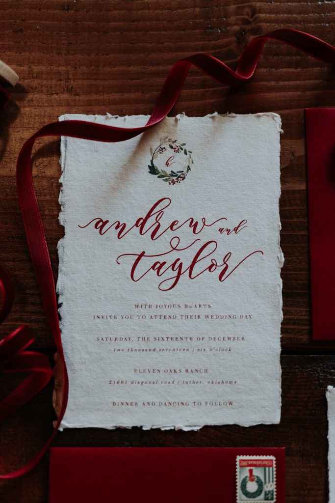Convites inspirados no Natal 
