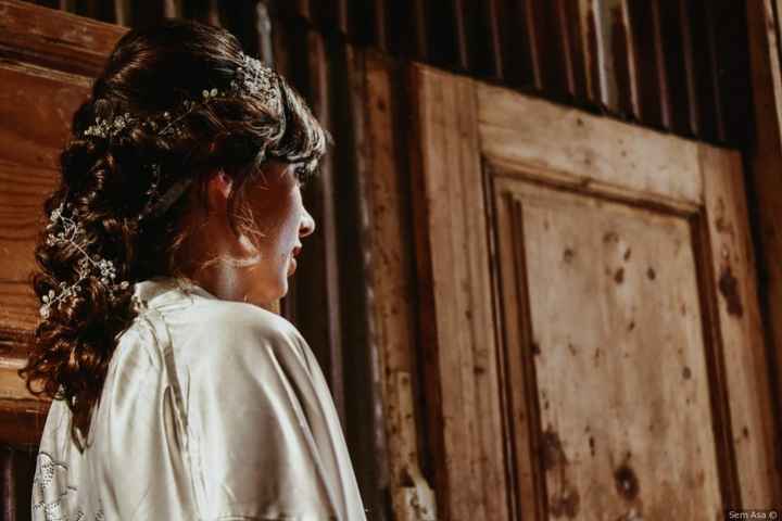 O penteado da noiva Eleonor 
