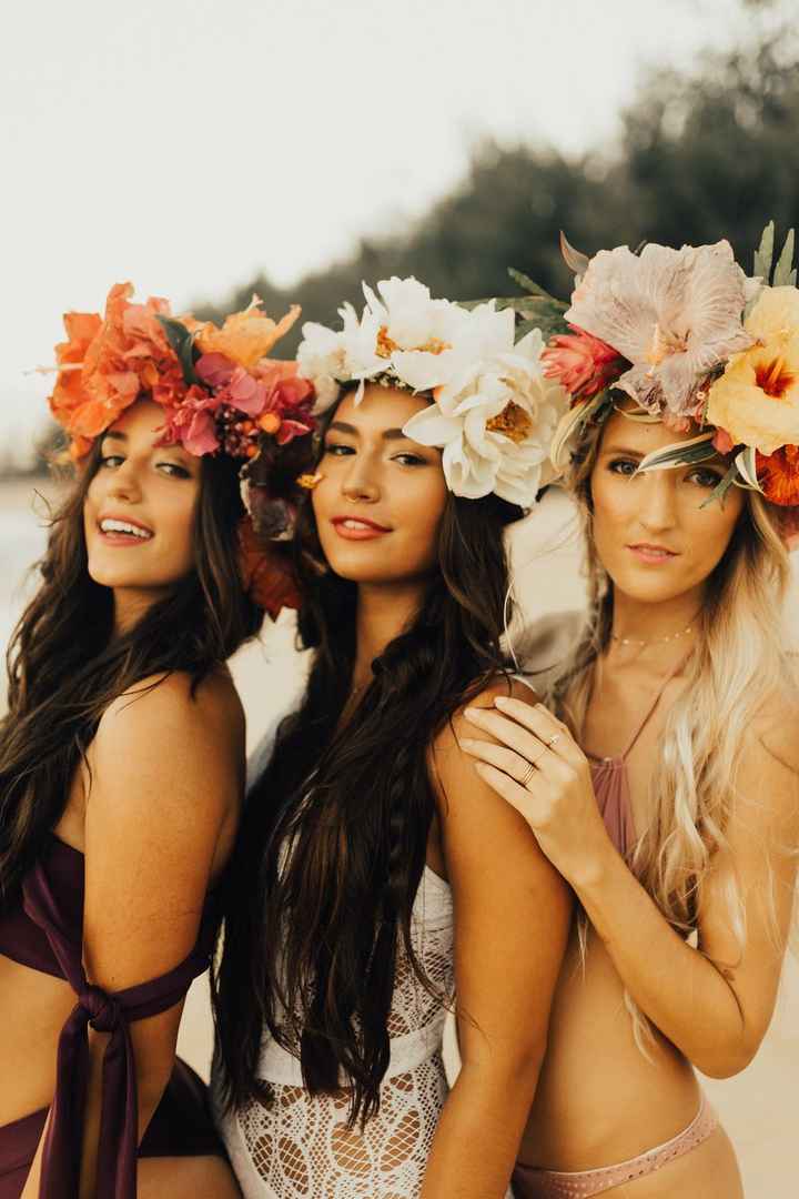 Sessão com as damas de honor 