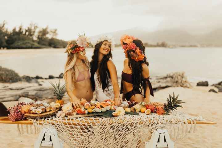 Sessão com as damas de honor 