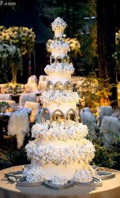 bolo de casamento de Sean Parker 