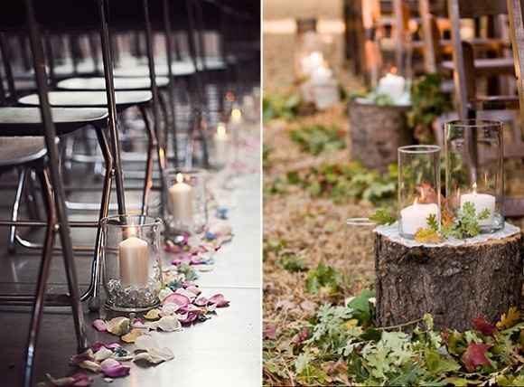 decoração com velas 