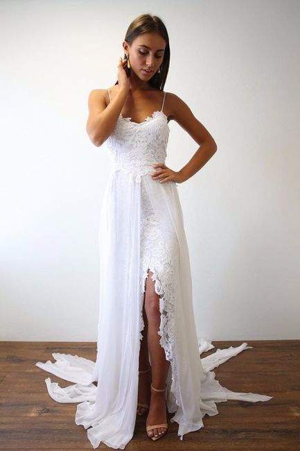 2. Vestido de noiva de praia