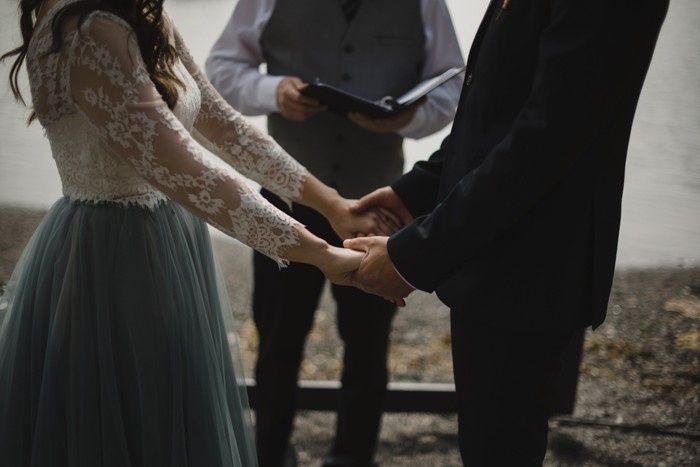 Vestido de noiva azul 