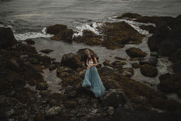 Vestido de noiva azul 