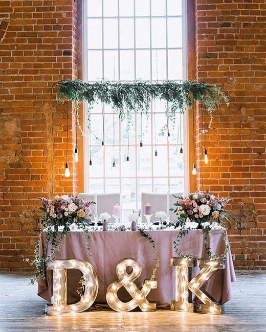 4 ideias para decorarem a mesa dos noivos! 4