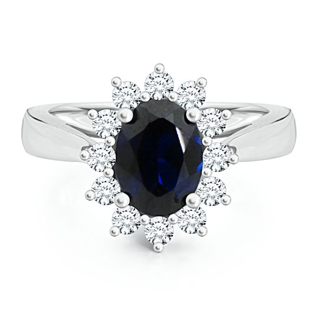 anel de noivado cristal negro