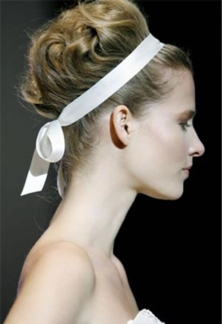 penteado de noiva com fita 