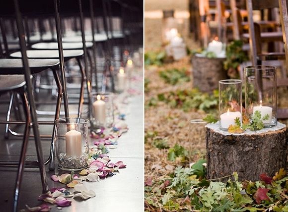 decoração com velas 