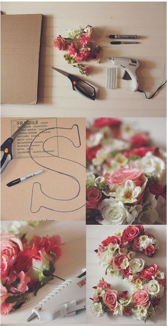 Diy letras de flores 2