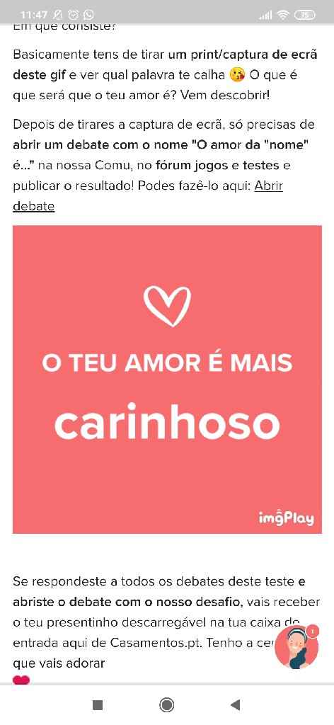 o amor da Carina é carinhoso - 1