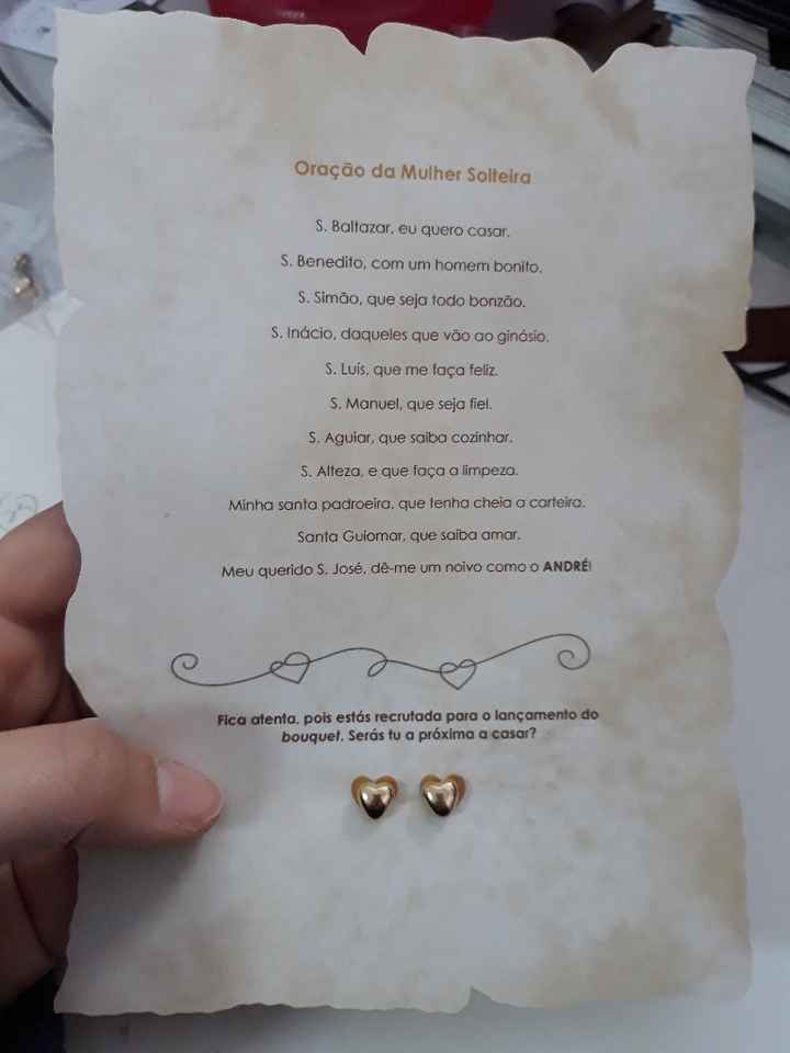 Lembrança às solteiras - 1