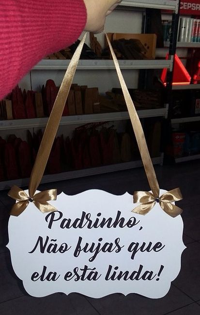 Placa para menino das alianças? 1