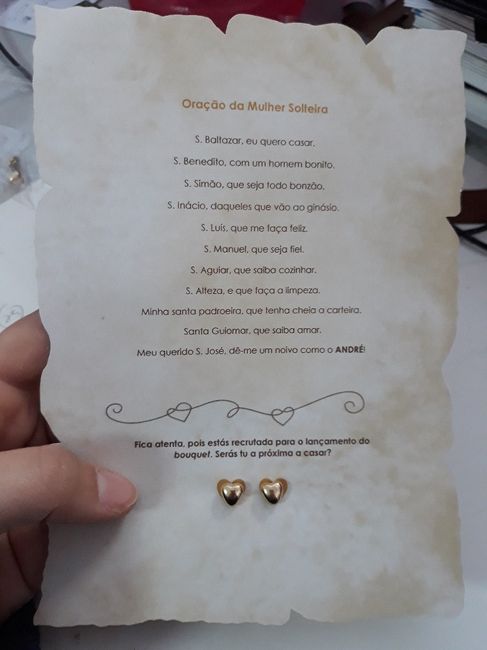 Lembrança às solteiras - 1