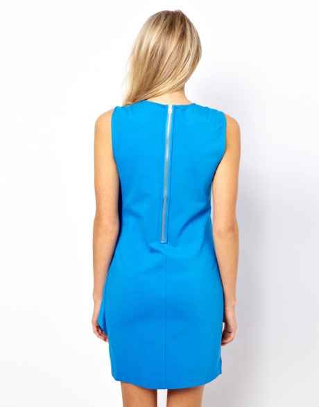 TB blue dress costas