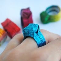 diy anel origami