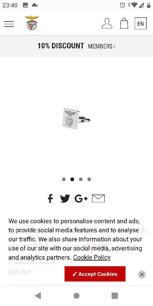 Botões Punho slb - 1