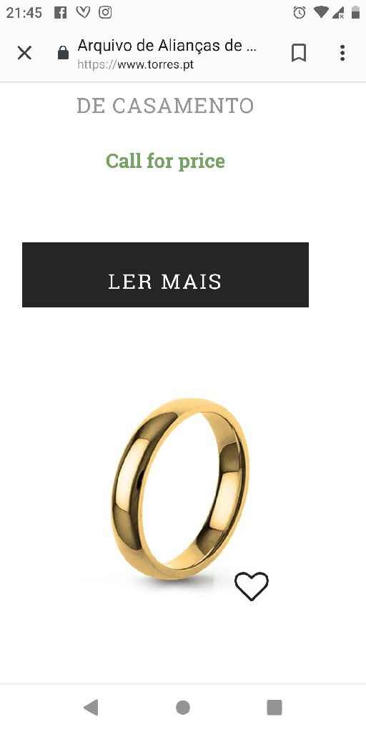 Alianças encomendadas - 1