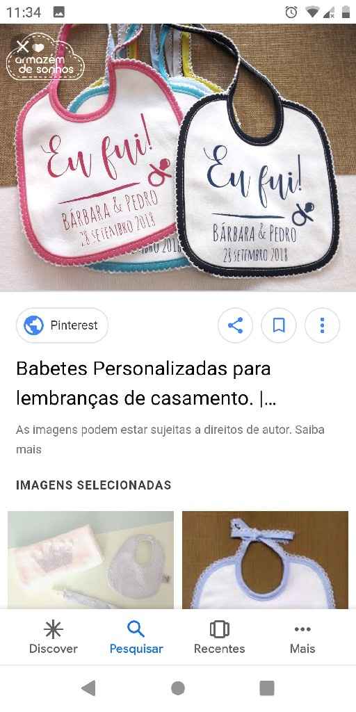 Babetes lembrança para bebés - 1