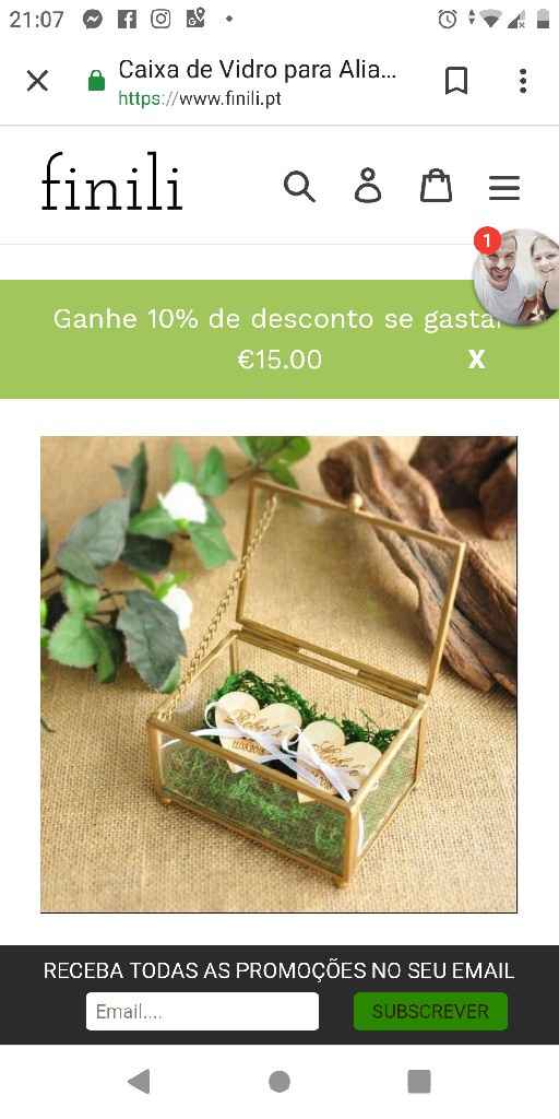 Porta Alianças check!! - 1