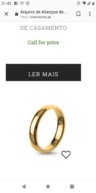 Alianças encomendadas - 1