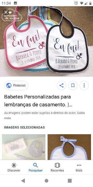 Babetes lembrança para bebés 1