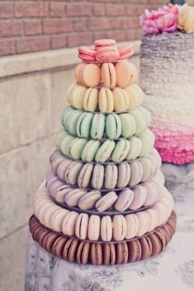 bolo de macarons 