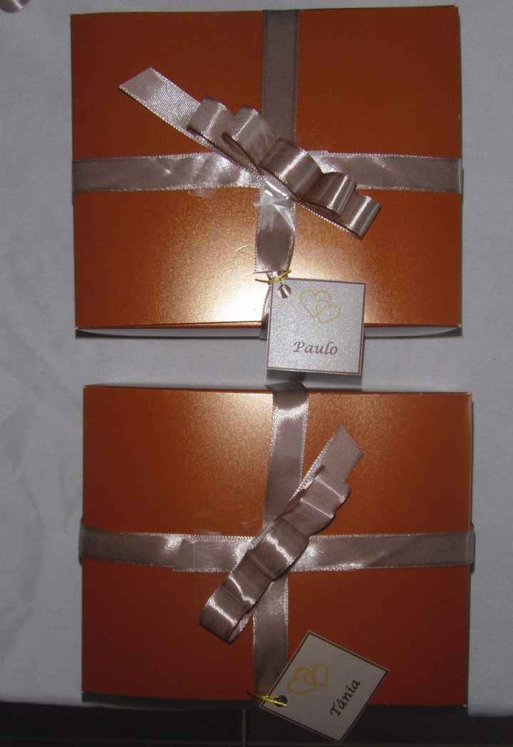 A caixa do convite para os padrinhos xD