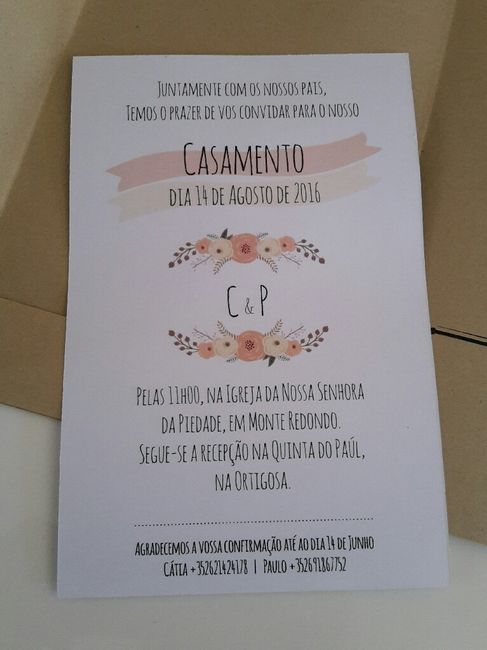 O meu convite de casamento - 3