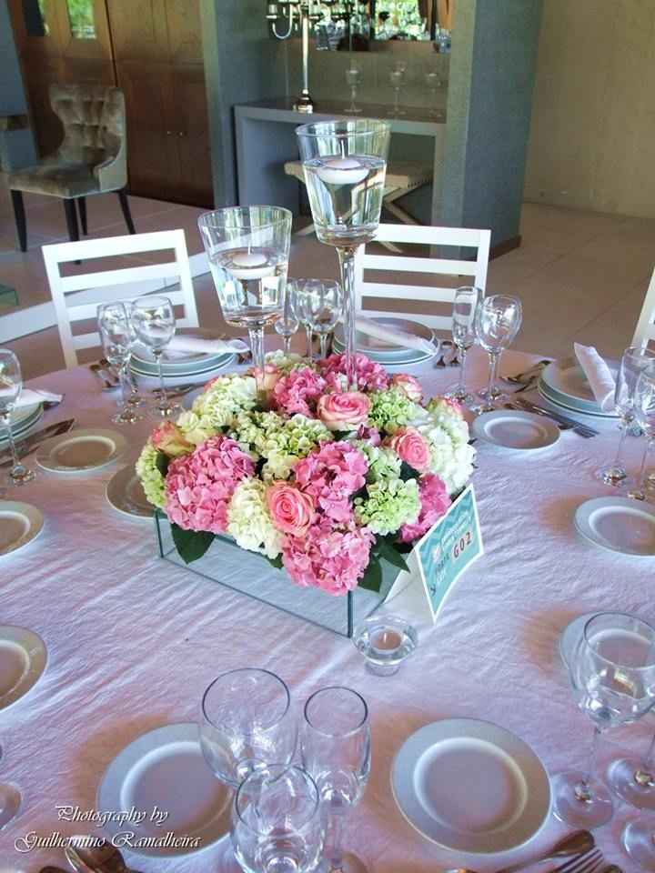 decoração rosa/bege/verde